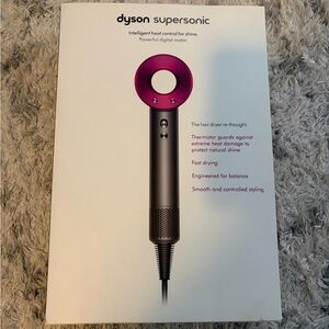 Dyson Supersonic Hair Dryer - Fuchsia and Silver